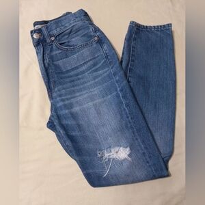 Madewell Rigid High Rise Skinny Jeans Vtg Collection Distressed Denim Light blue
